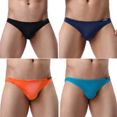 Avidlove Underwear Herren-Bikinislips, 4er-Pack, klassisch, niedrig geschnitten, dehnbar, mit Hüfte